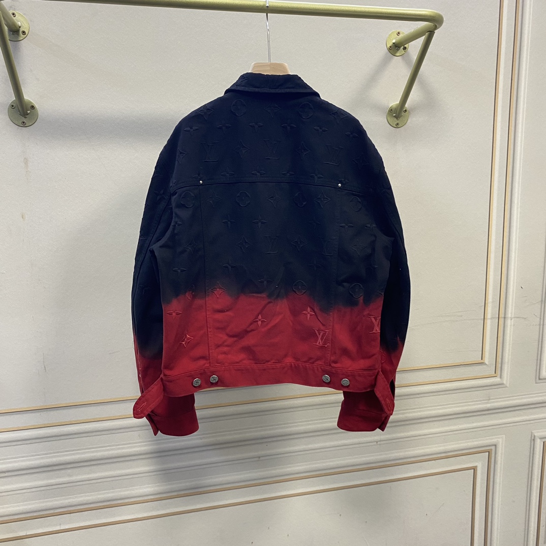 Volcanic Red Matching Denim Jacket