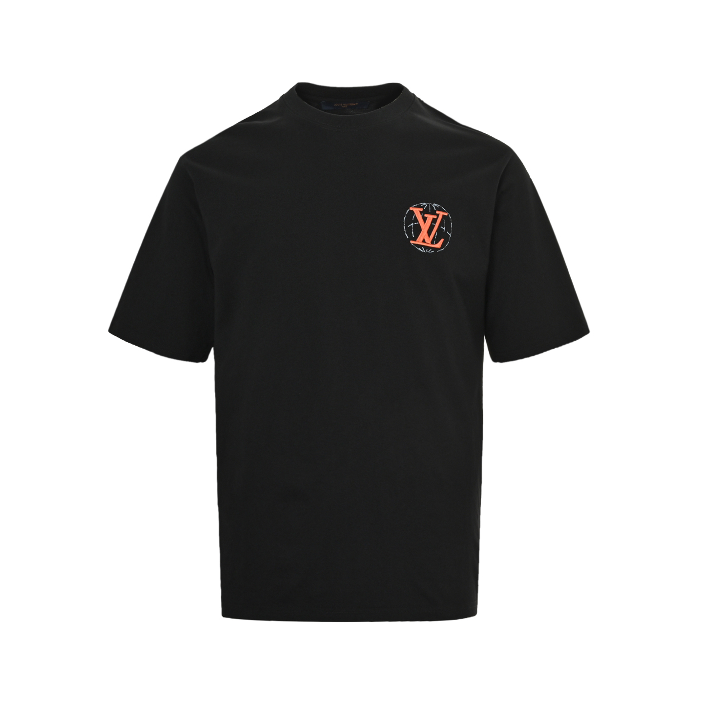 Earth logo embroidered T-shirt