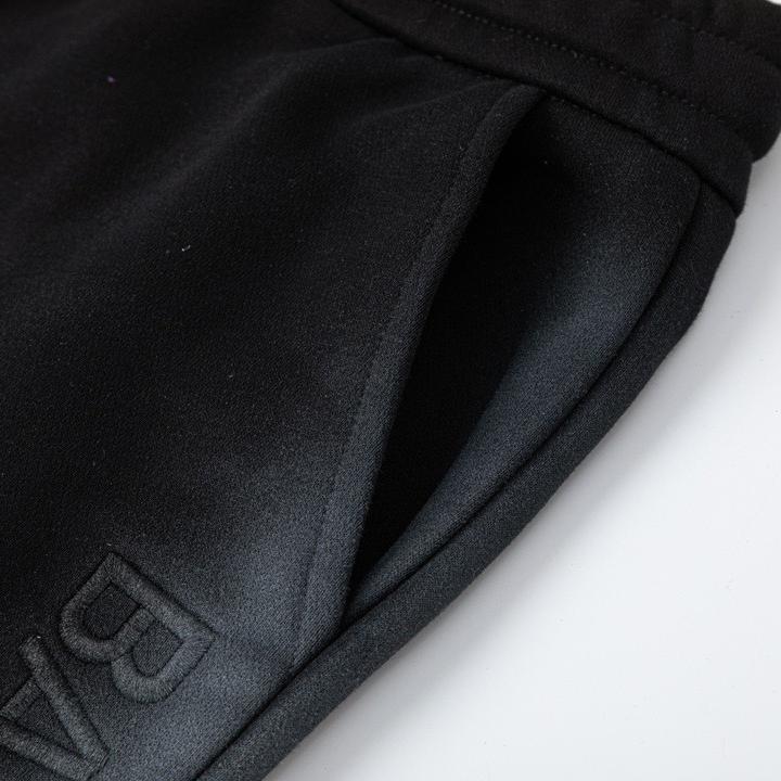 Inkjet Side Gradient Distressed Shorts