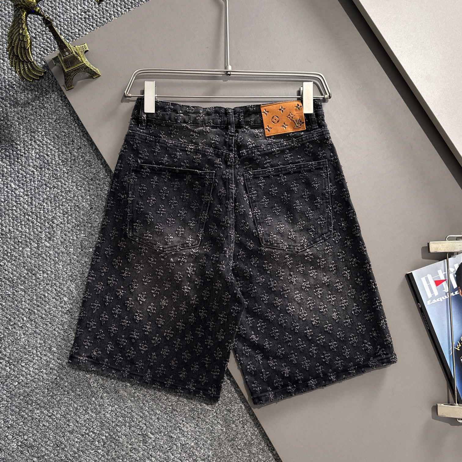 Old Fashioned Jacquard Denim Shorts