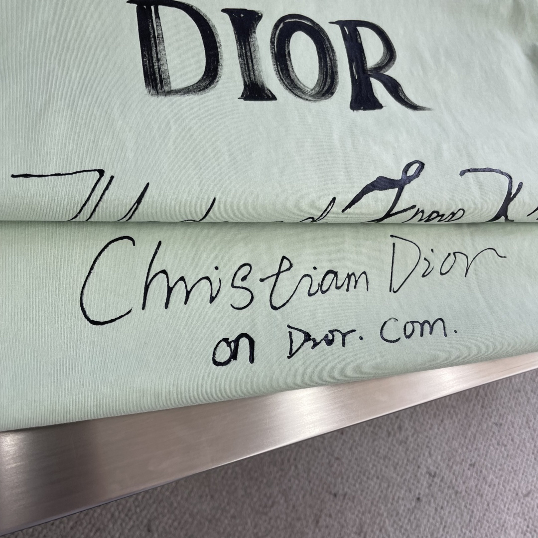 Dio 25s hand-painted signature logo round neck T-shirt