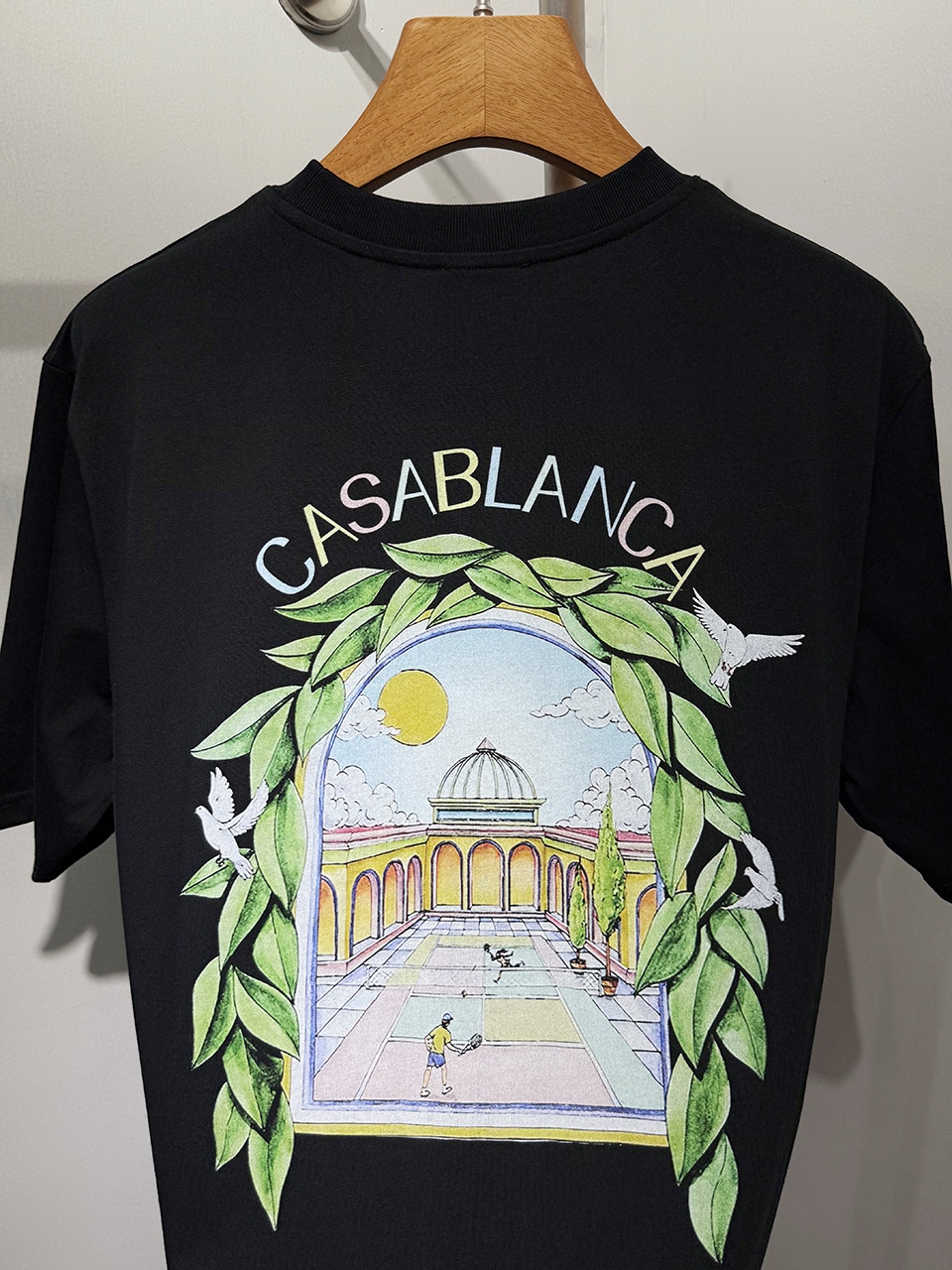 Casablanca Digital printed round neck T-shirt