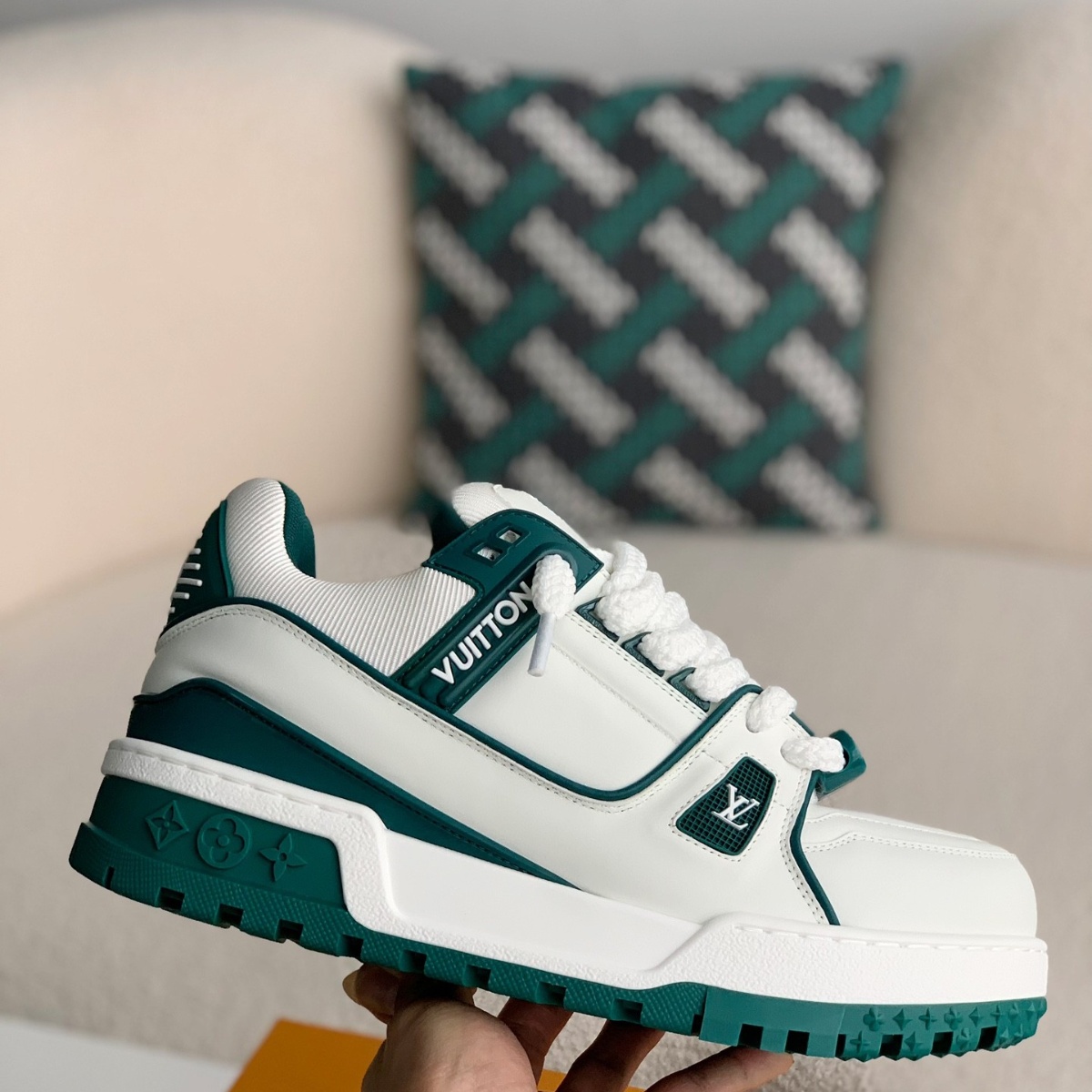 Trainer Maxi Sneaker white Green