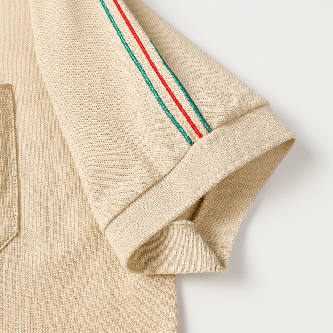 Embroidered Patch Polo Shirt