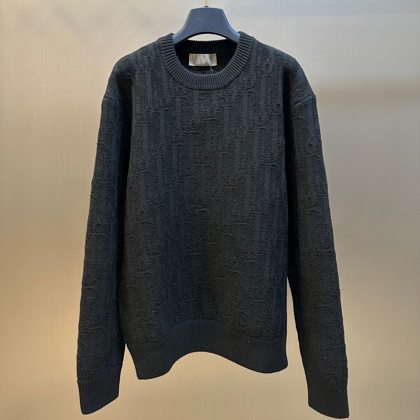 Classic Oblique Print Knit Sweater