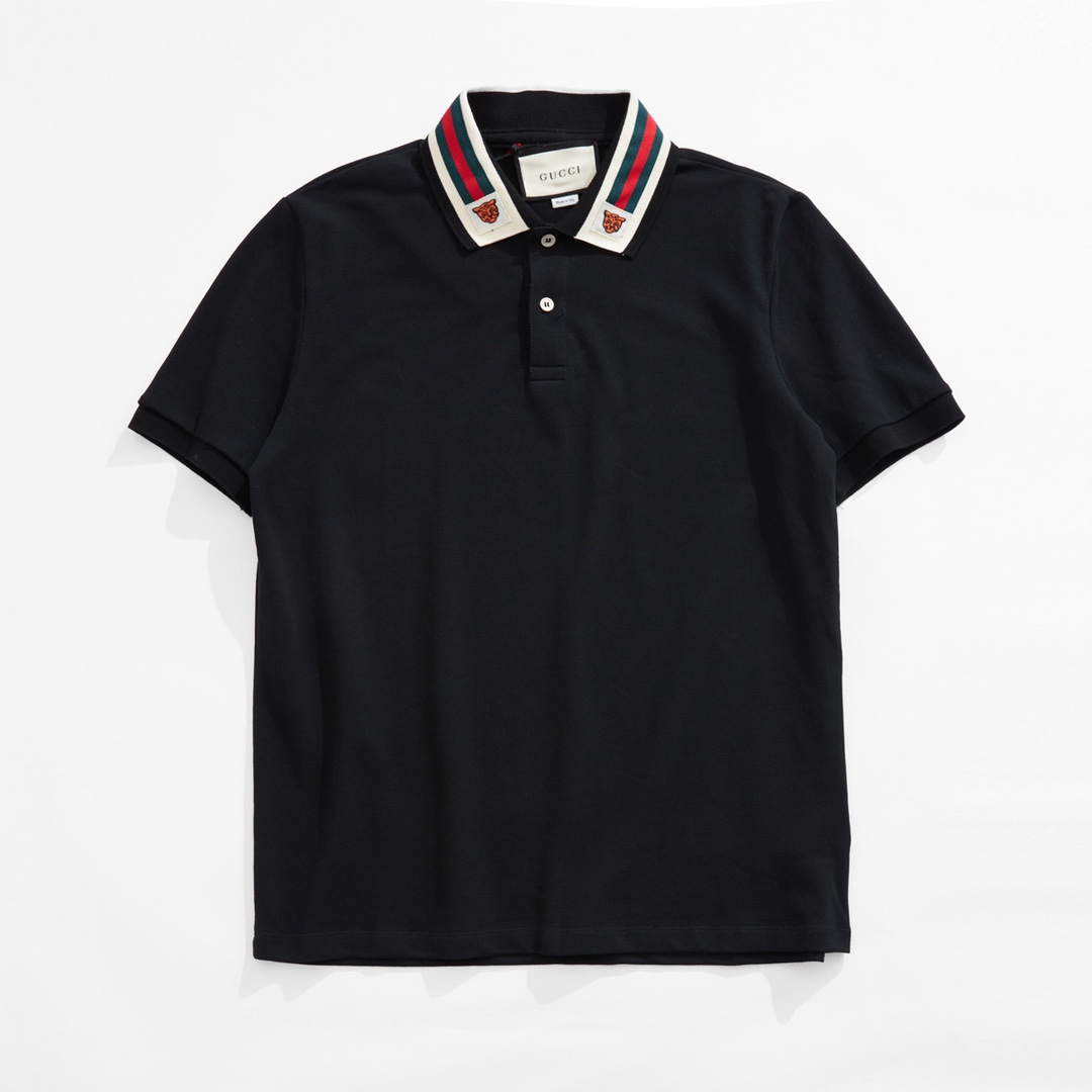 Neckline tiger graphic Polo