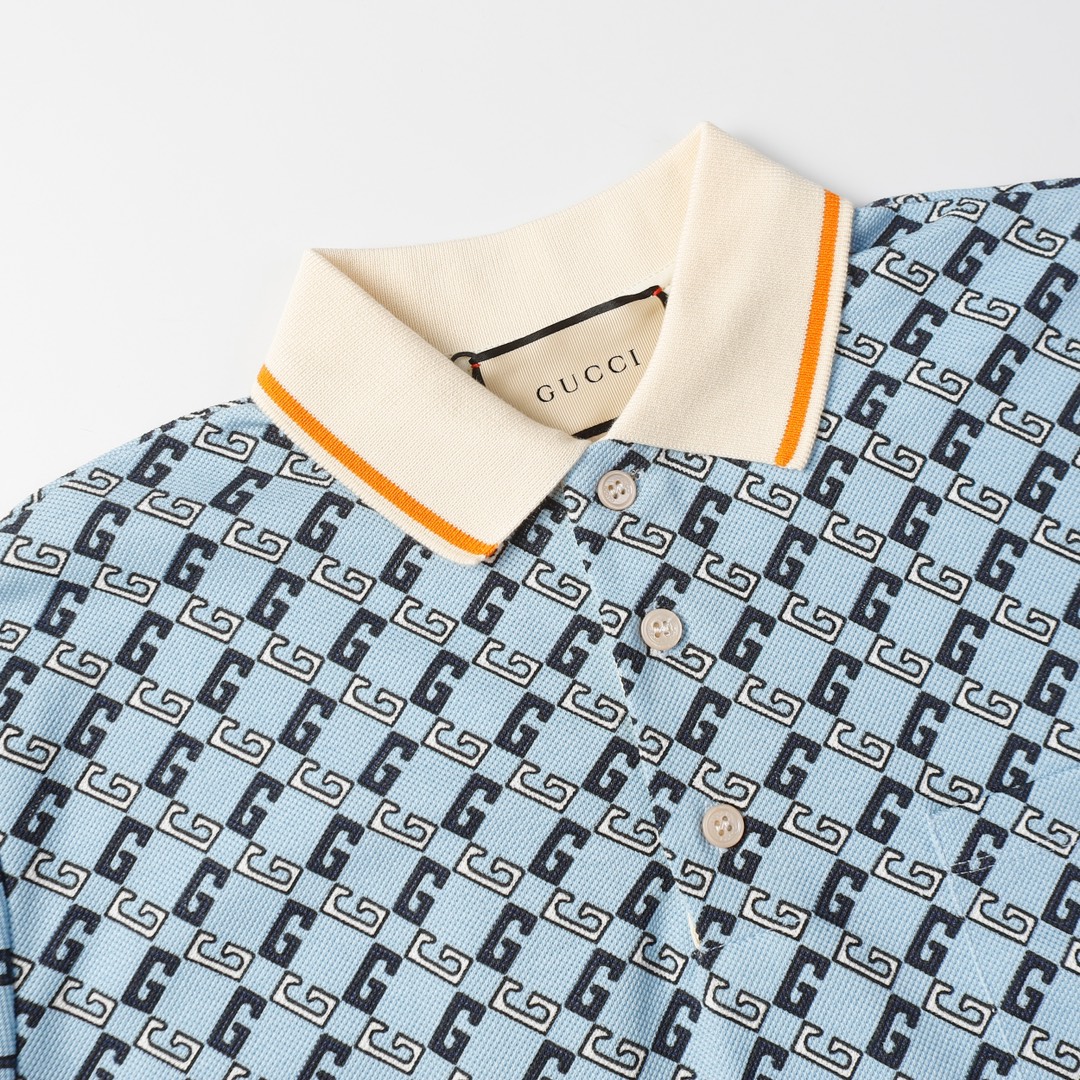 Piqué Fabric Printed Letter Polo