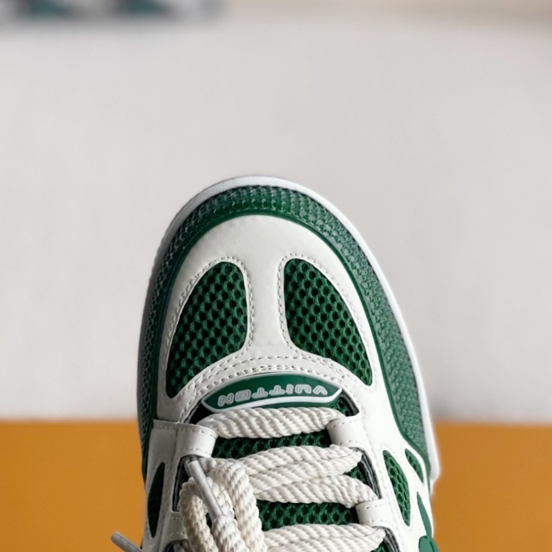 Skate Sneaker Green White Men's