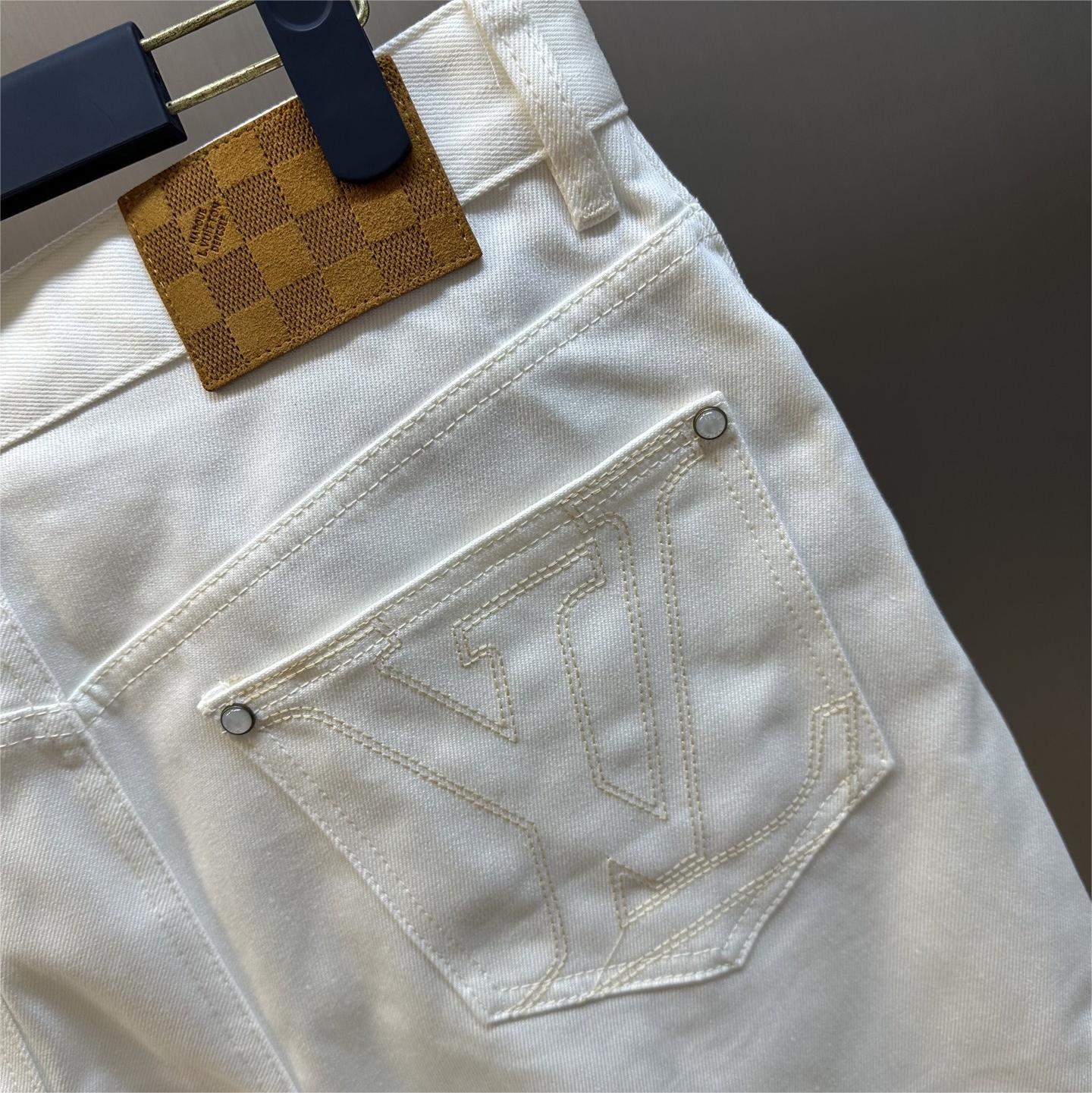 Embroidered Skateboard Denim Shorts