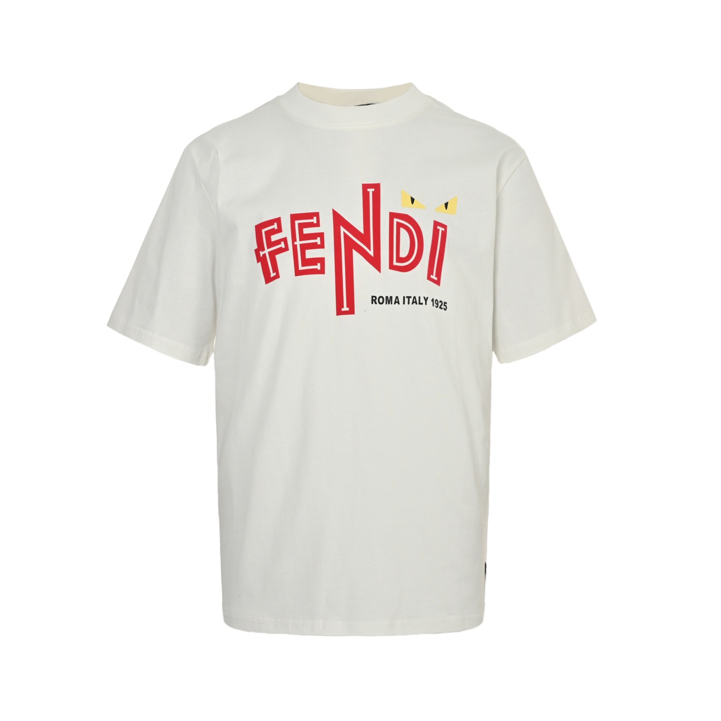 Short-sleeved T-shirt with lettering logo print