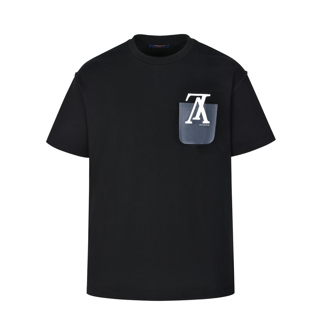 22ss fake pocket print short-sleeved T-shirt