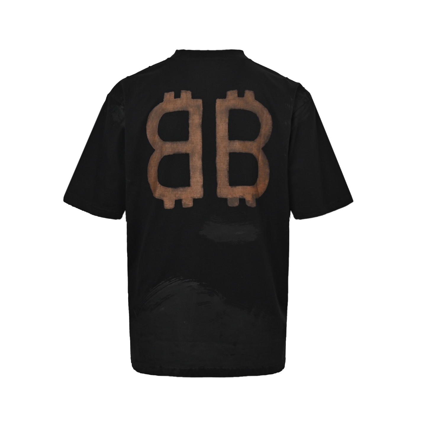 Bitcoin mud-dyed distressed T-shirt