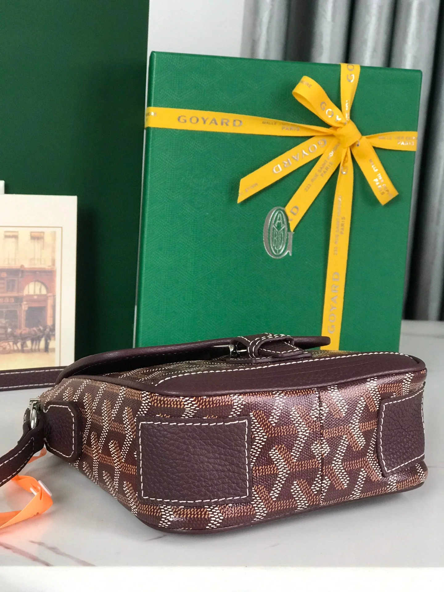 Wine Red legant Canvas and Lambskin