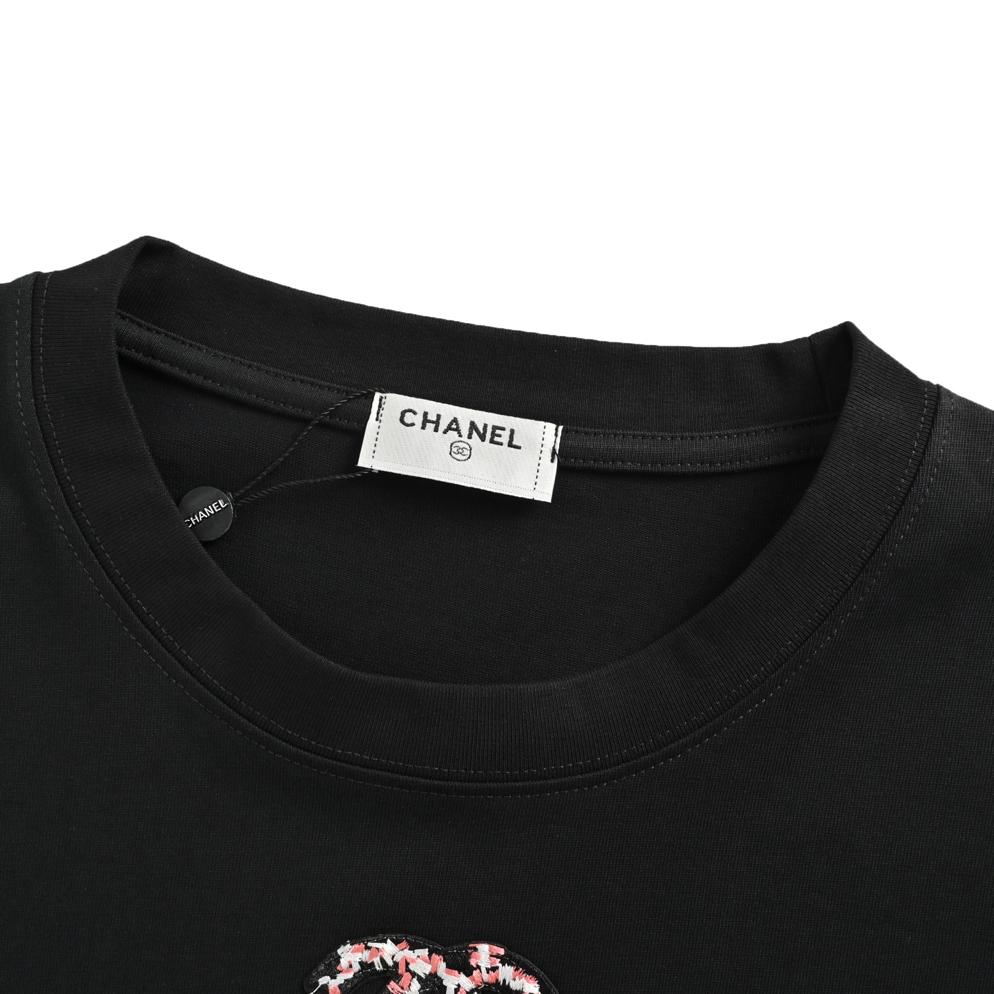 Snowflake embroidered T-shirt