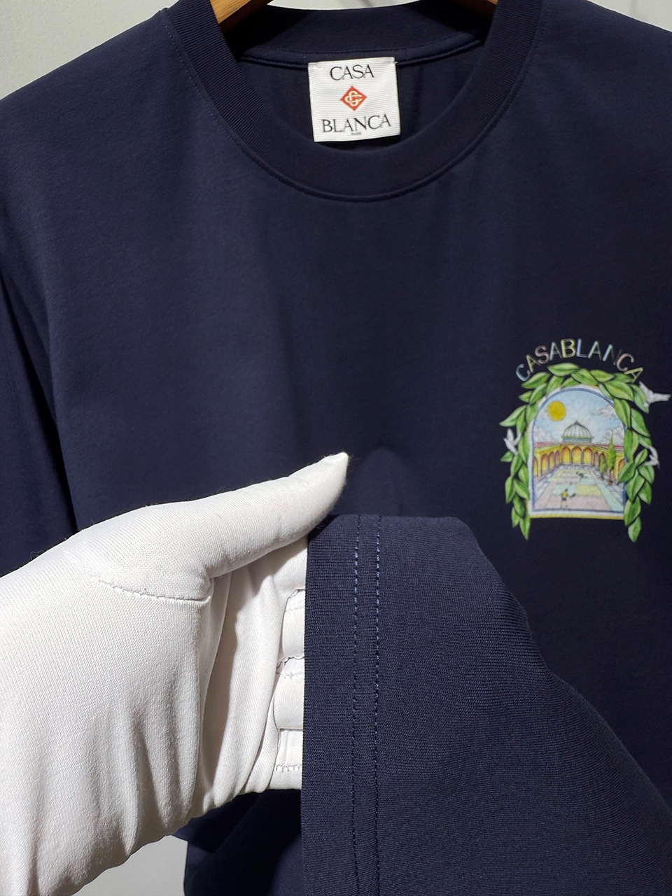 Casablanca Digital printed round neck T-shirt