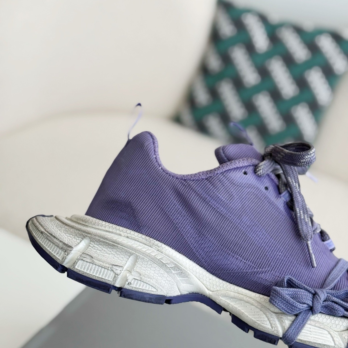 Balenciaga Net Sneaker In Light Purple