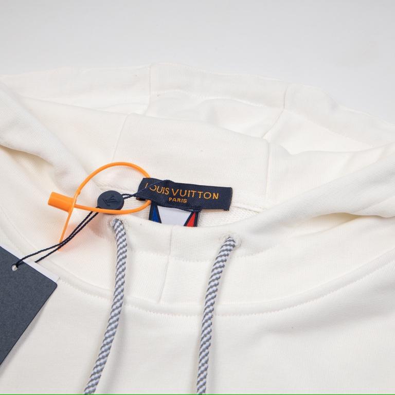 White Signature Cotton Hoodie