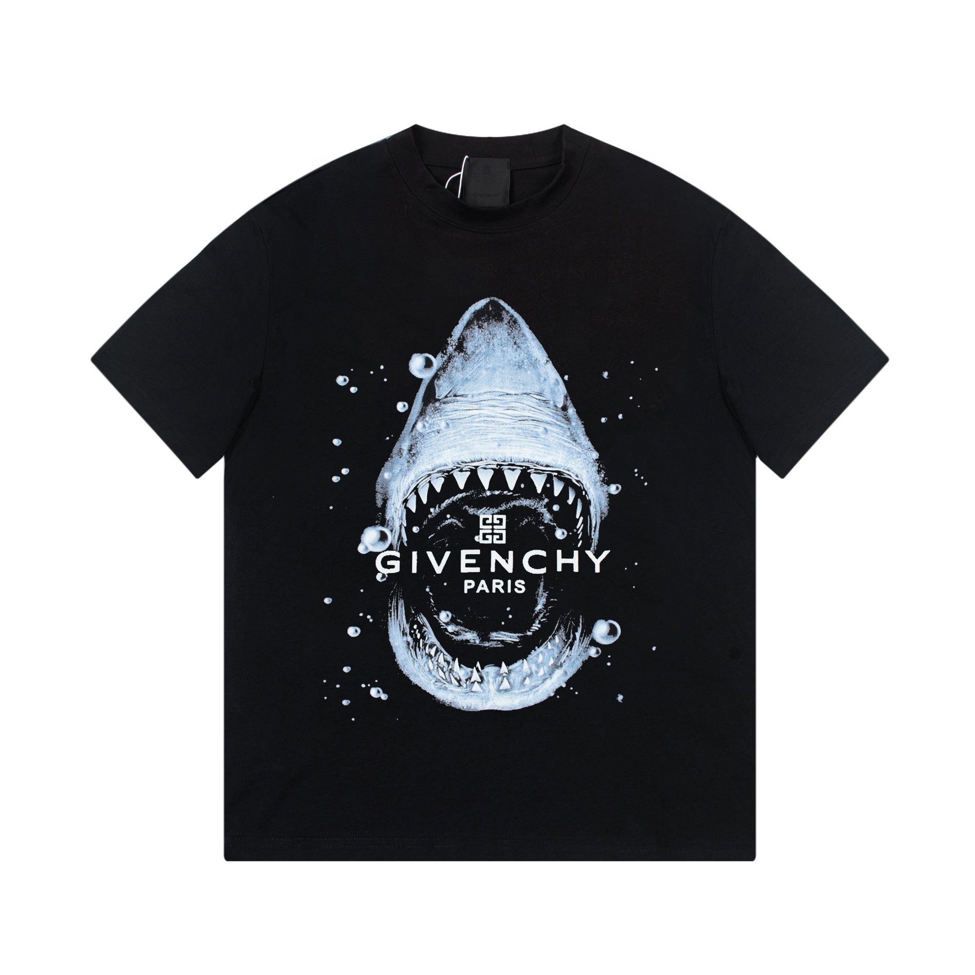 Shark inkjet print T-shirt