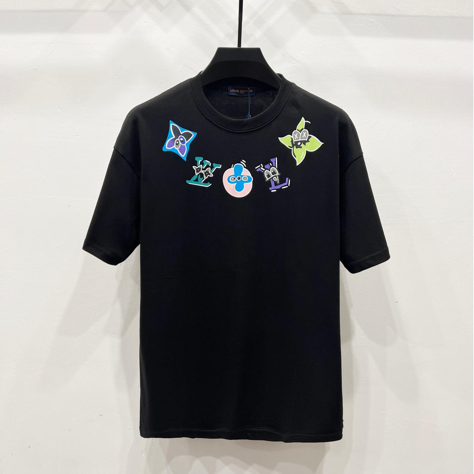 Starry sky cartoon T-shirt