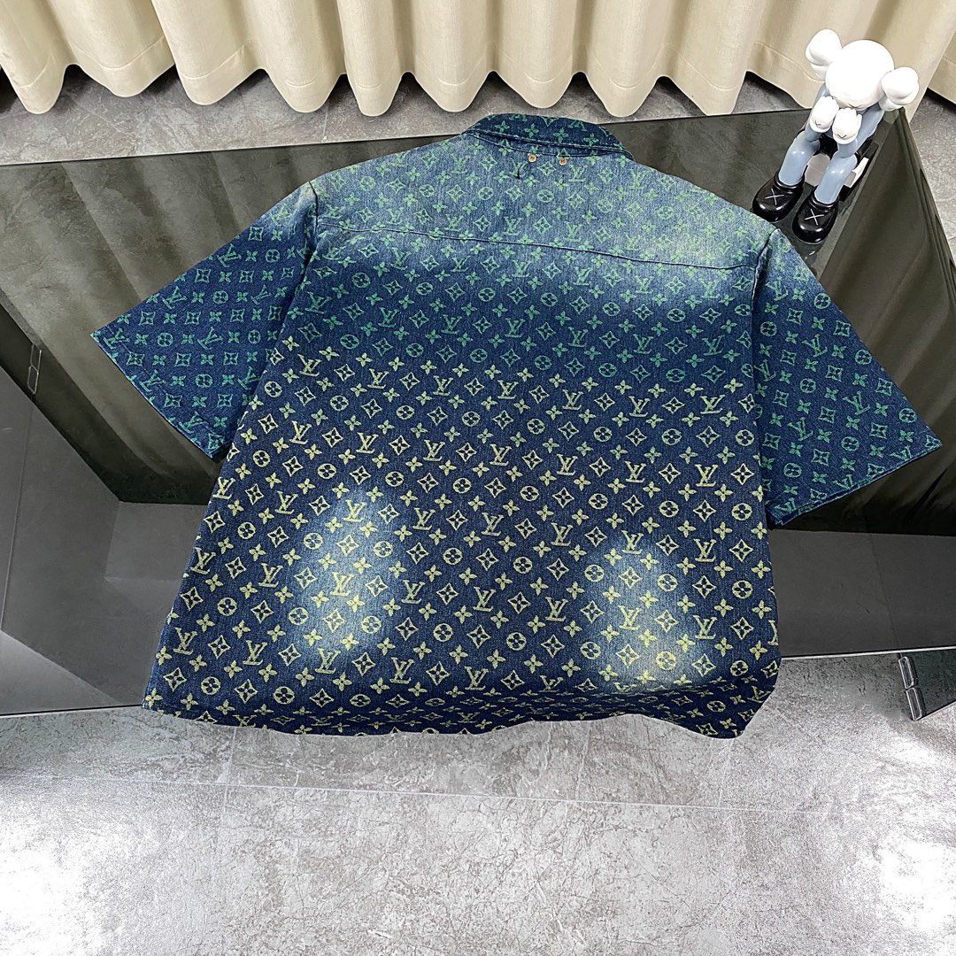 Rainbow Washed Denim Shirt