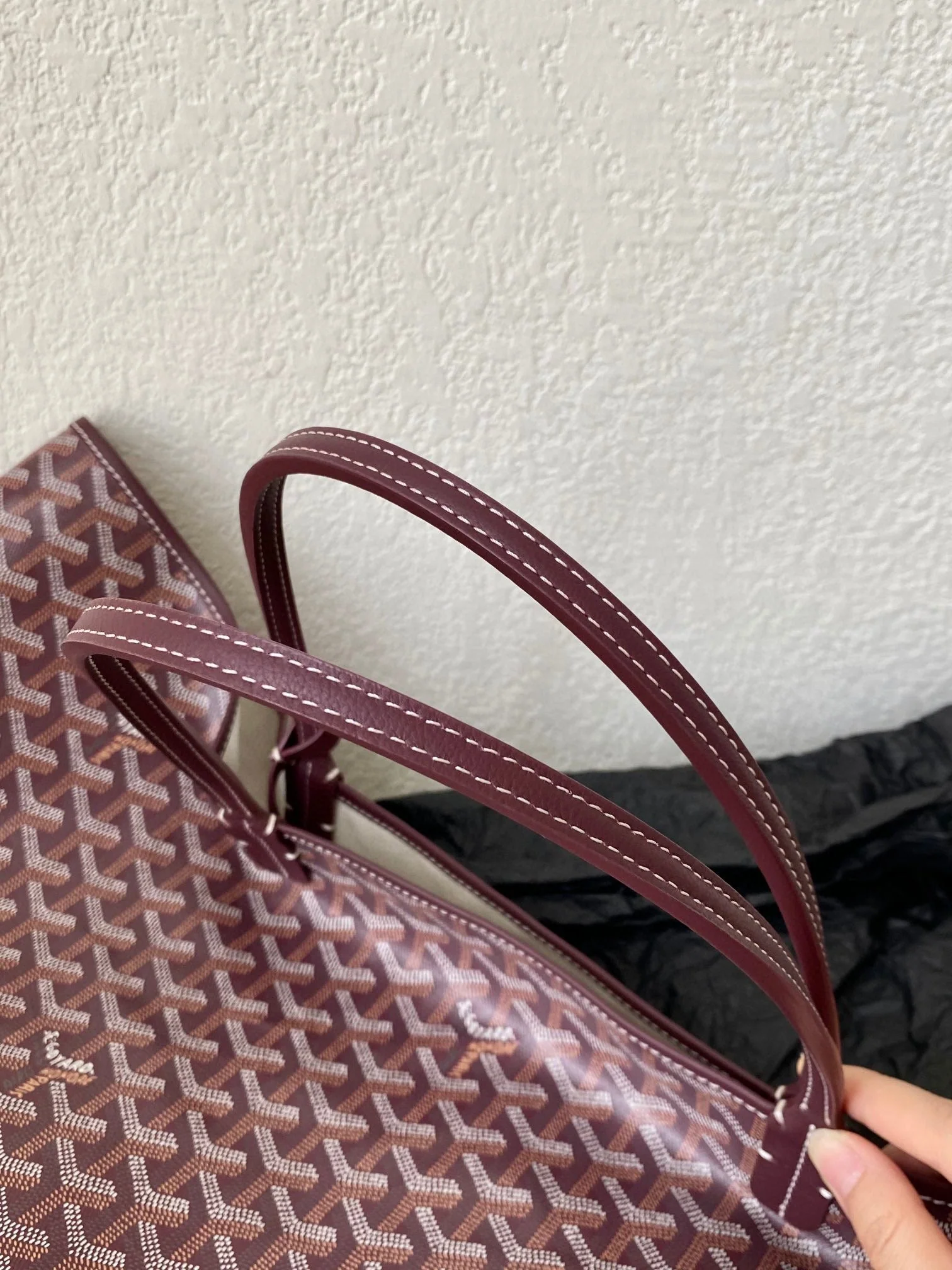 Burgundy Shopping Bag