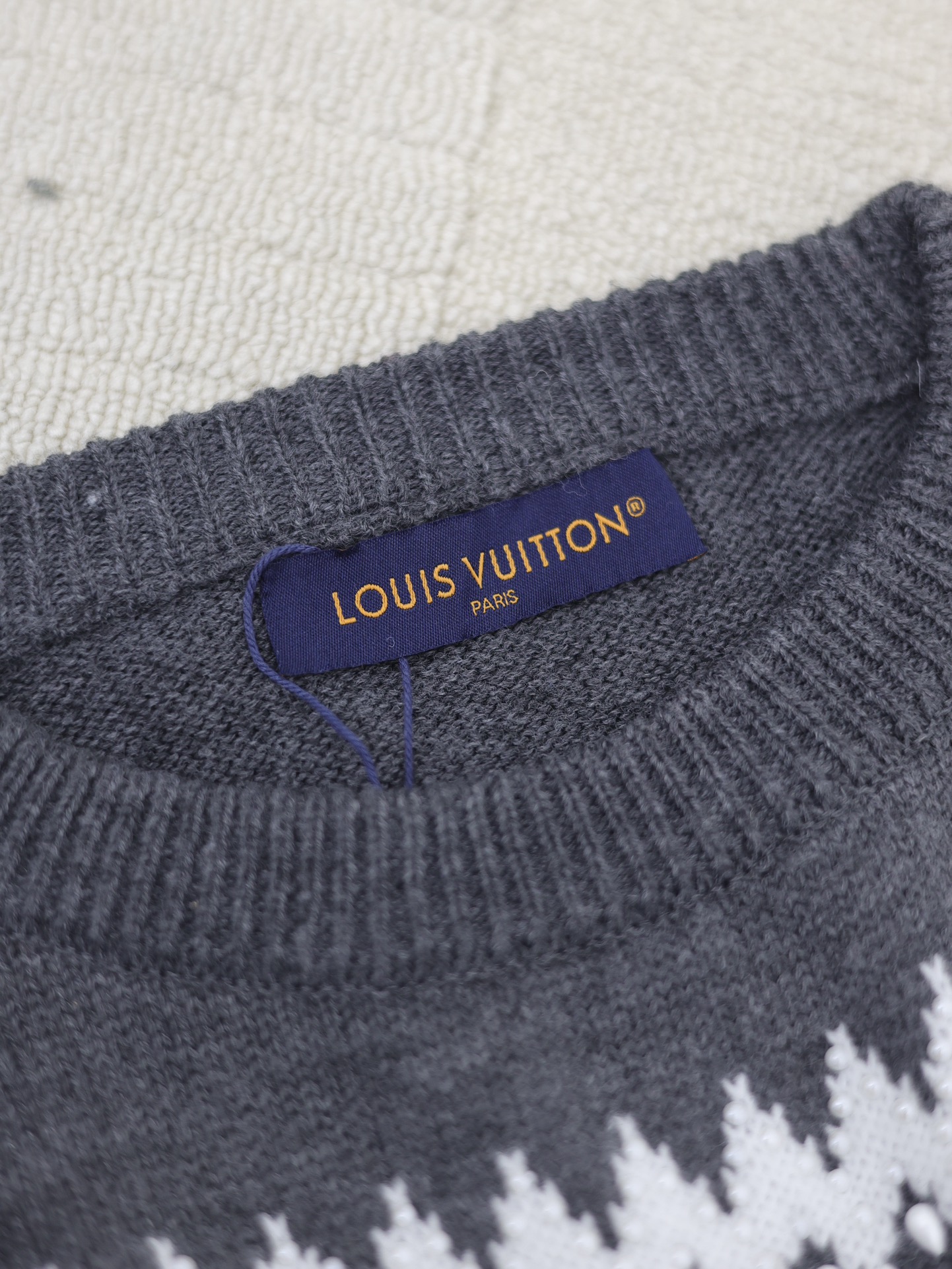 Beaded Cotton Sweater