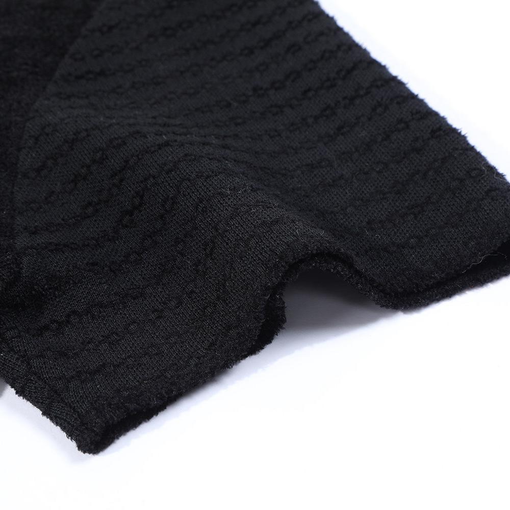 Black Wool Jacquard T-shirt