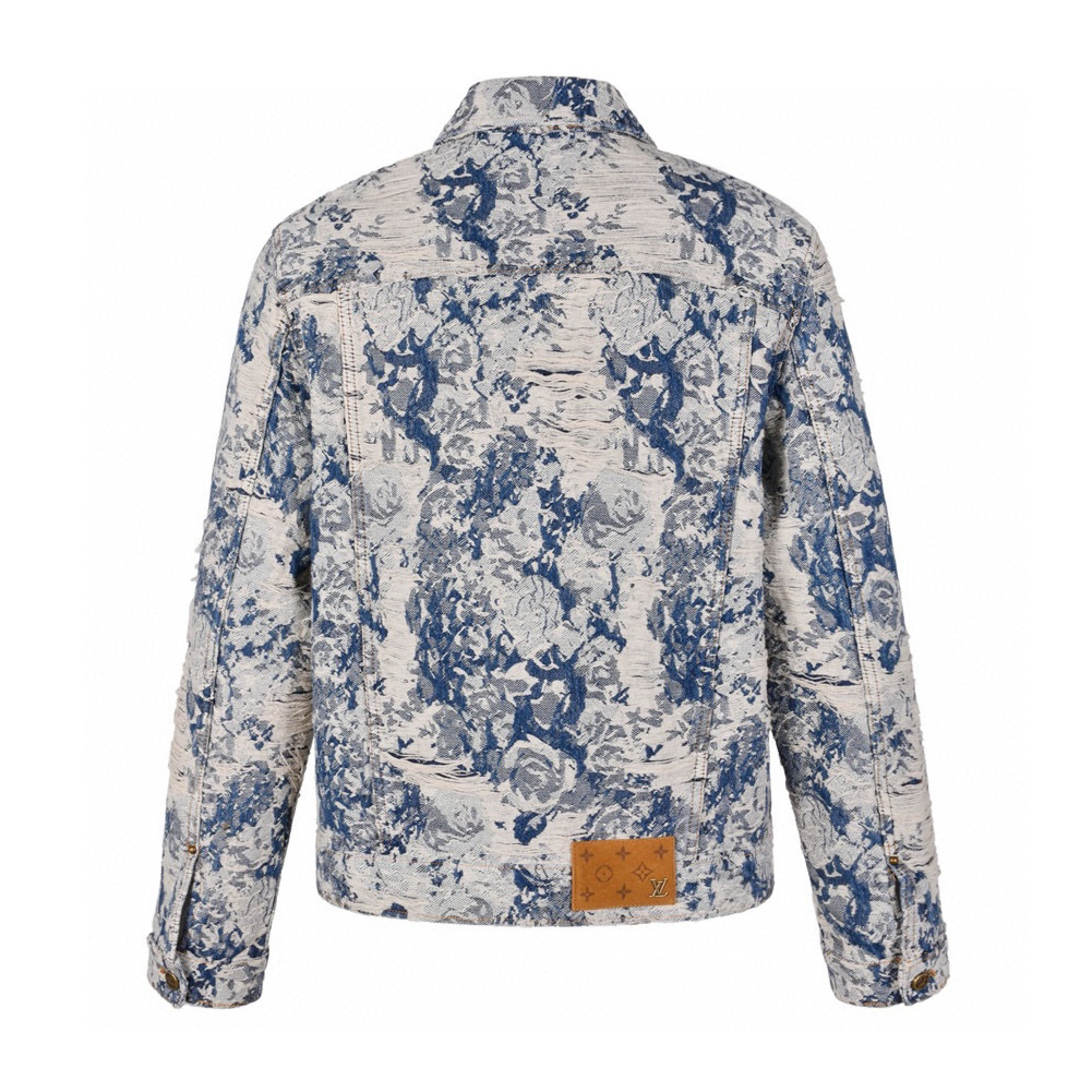 Fringed Denim Coat Jacket