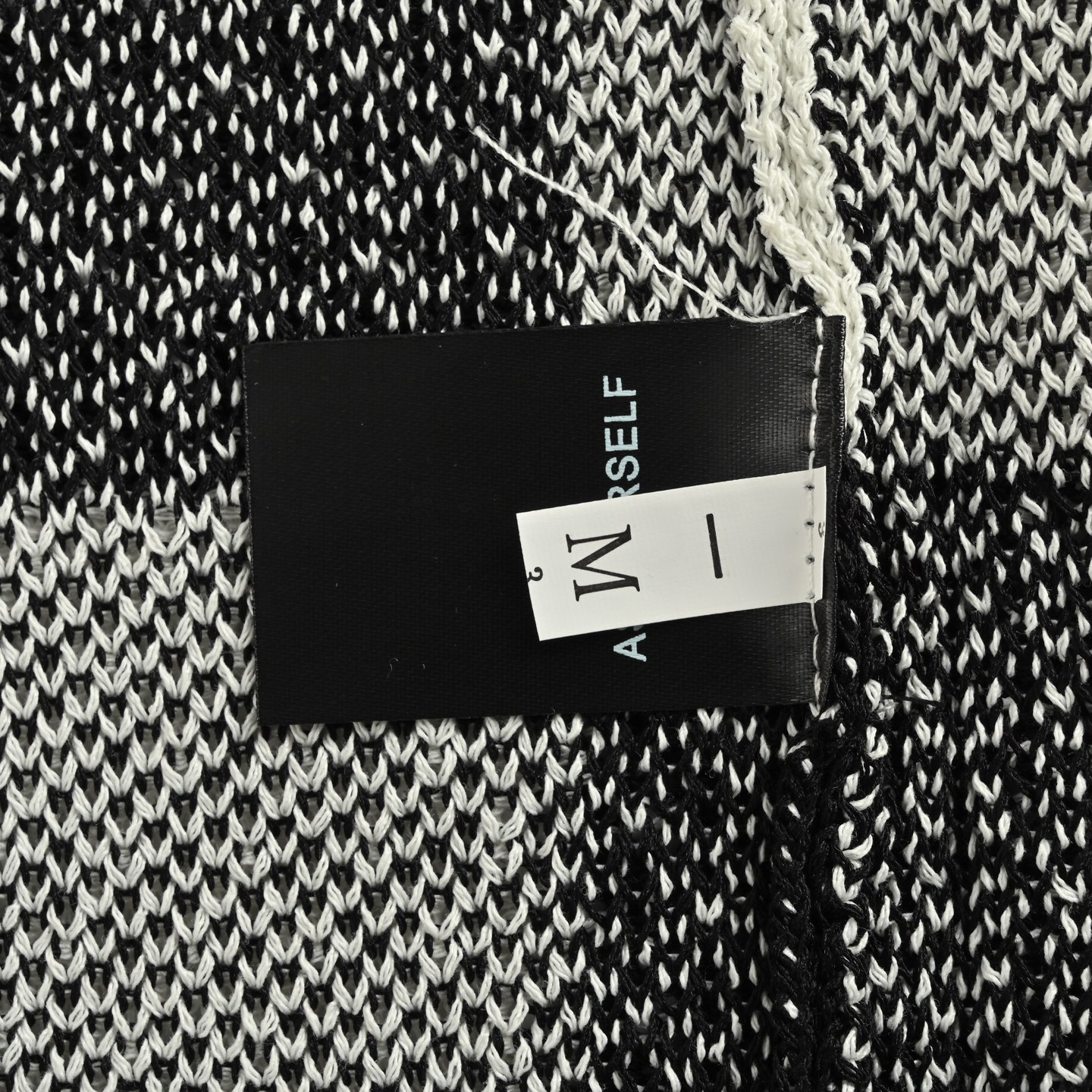 25SS Checkered Knit Short Sleeve Shirt