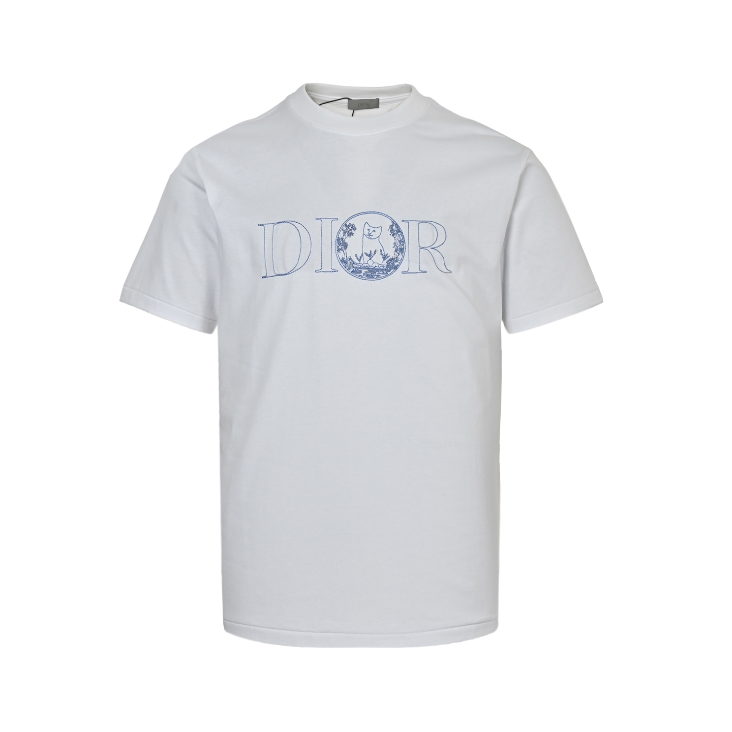 Cat embroidered T-shirt