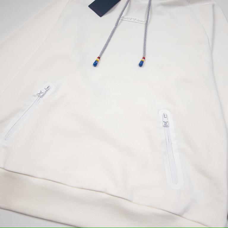 White Signature Cotton Hoodie