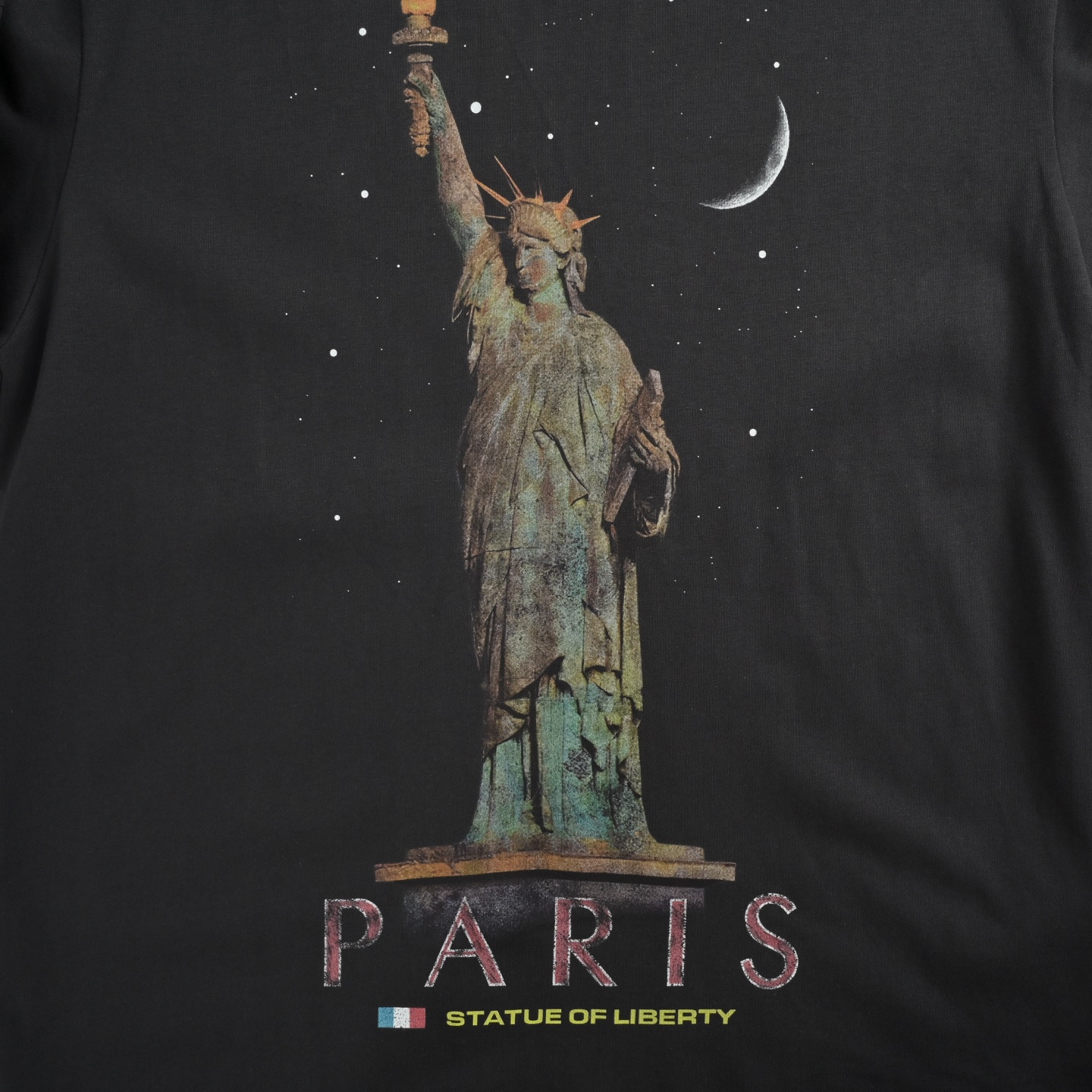 Statue of Liberty print short-sleeved T-shirt
