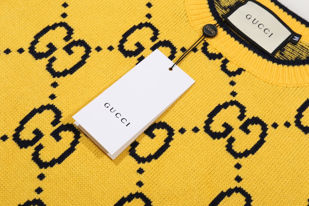 New Alphabet Jacquard Crew-Neck Sweater