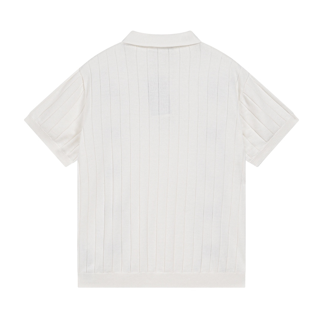 Jacquard Cable Knit Polo