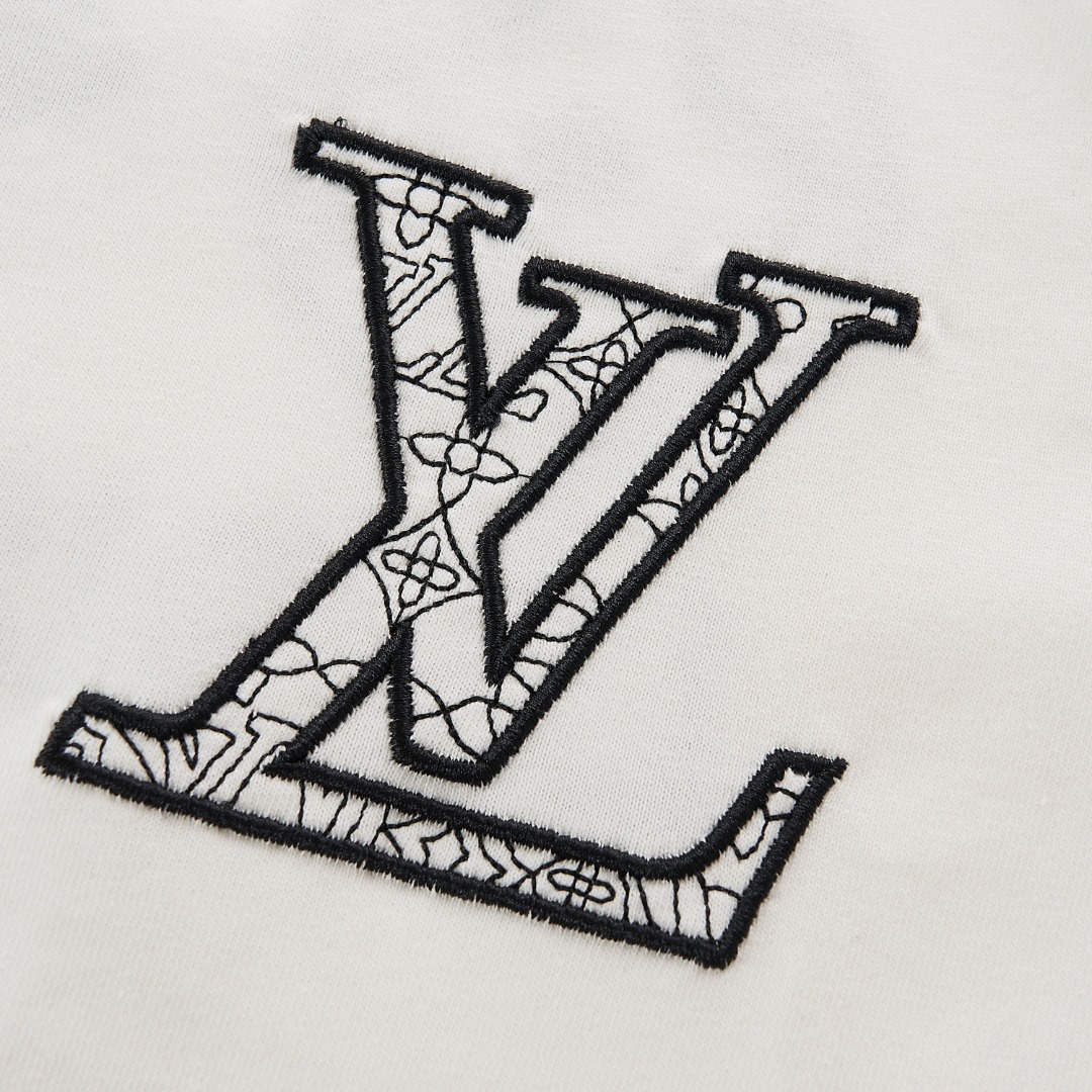 2025ss embroidered letter short sleeves