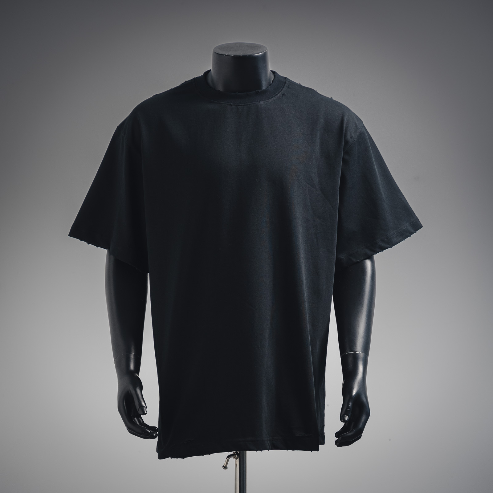 Distressed Offset Printed T-shirt