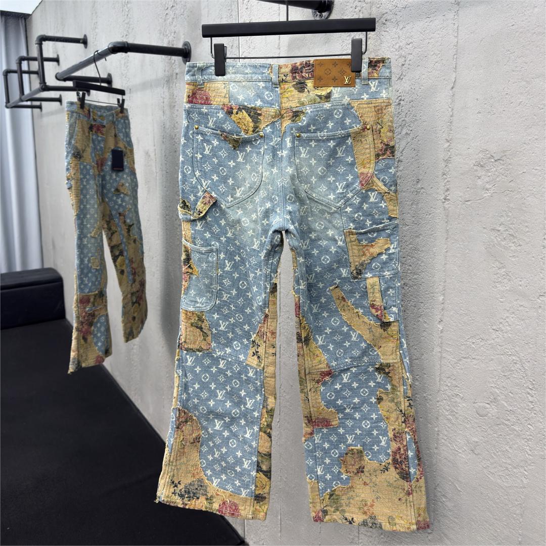 Vintage Floral Patchwork Jeans