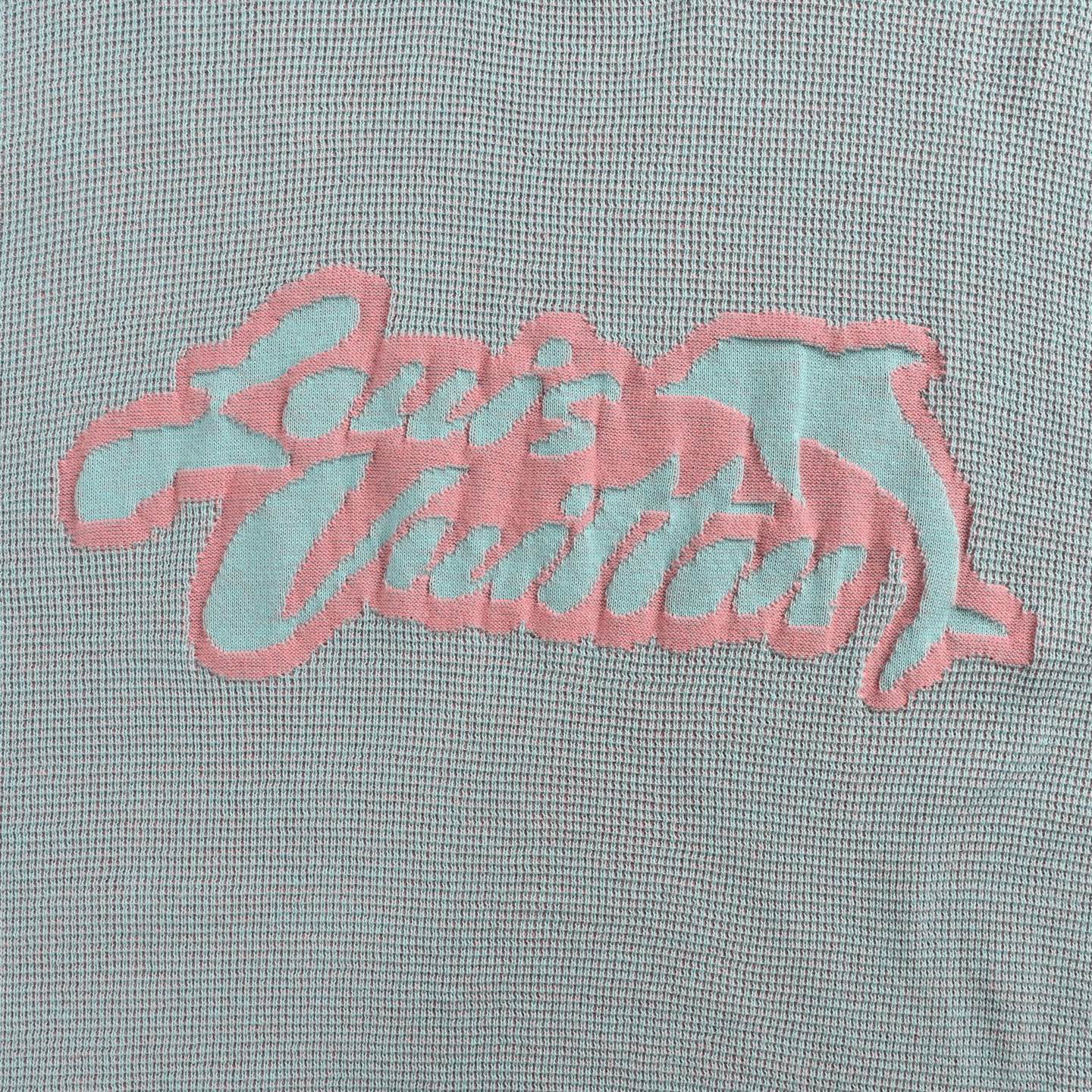Dolphin jacquard knit T-shirt