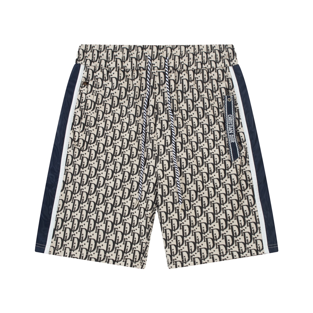 Lettering floral ribbon shorts