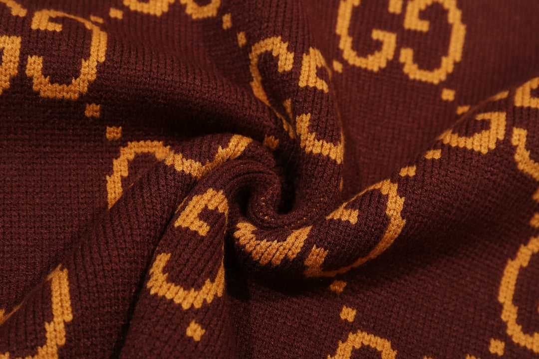 New Alphabet Jacquard Crew-Neck Sweater