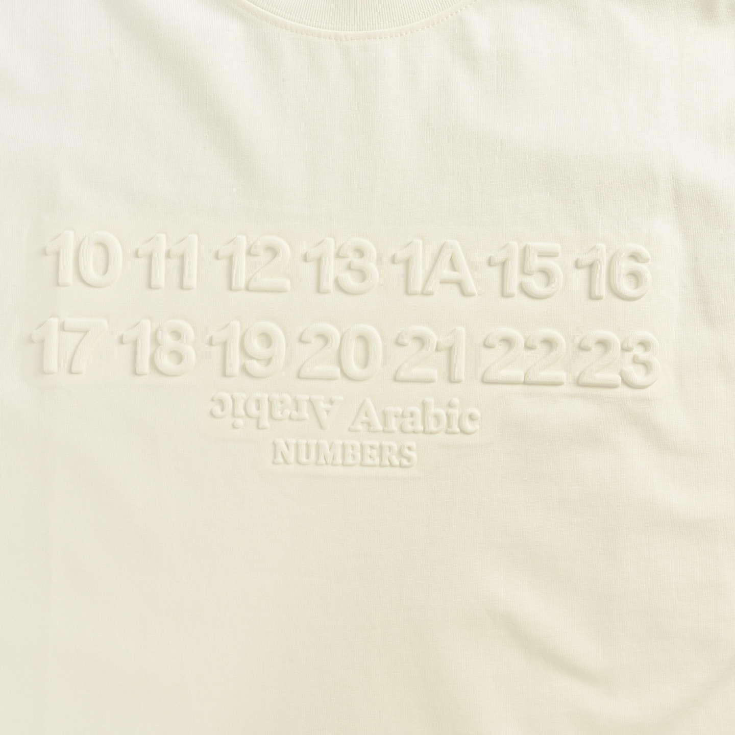 Margiela 25ss embossed short sleeve