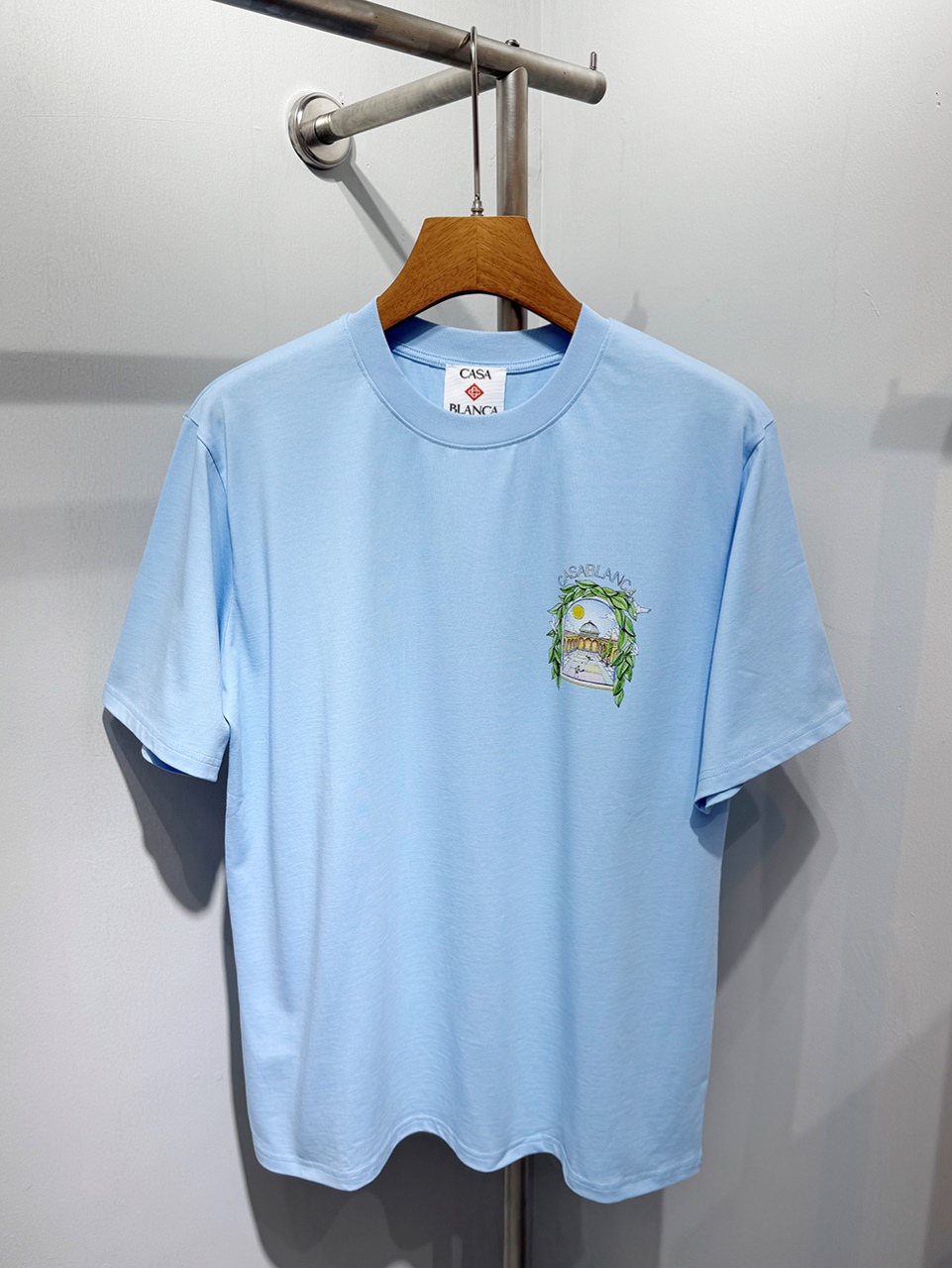 Casablanca Digital printed round neck T-shirt