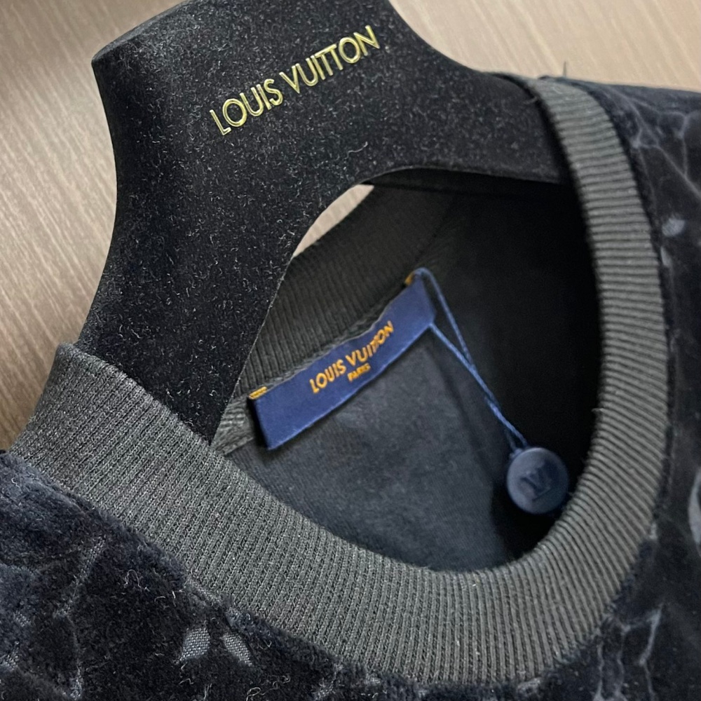 Towel flocking monogram jacquard short-sleeved T-shirt