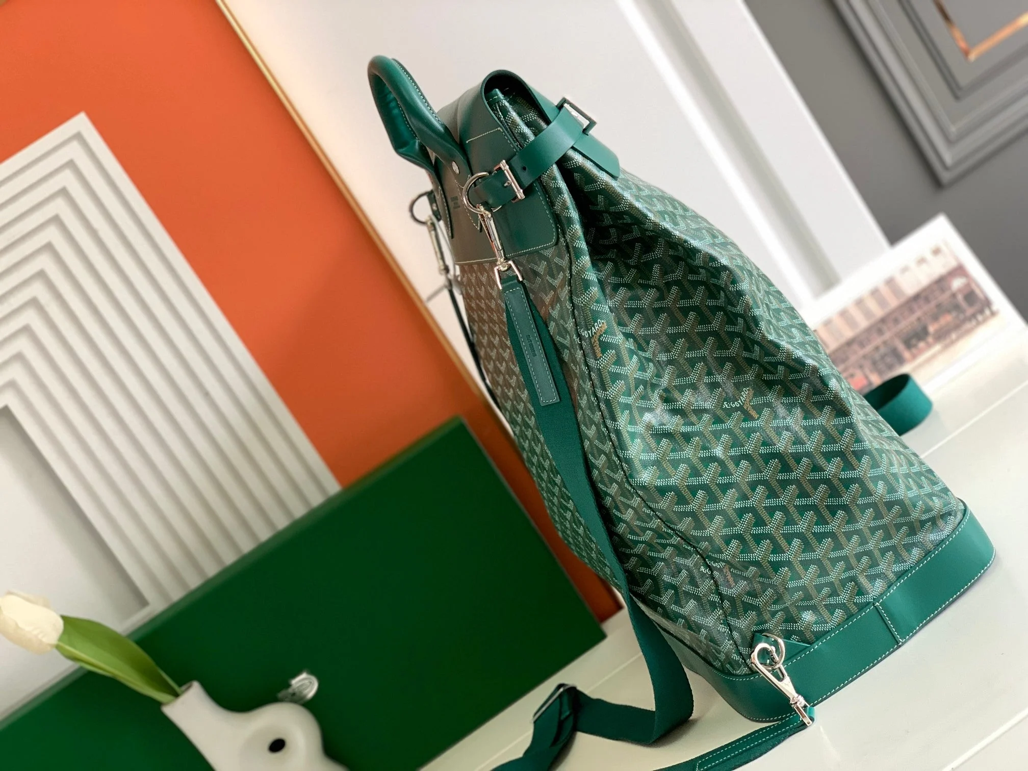 Steamer Pm Bag 48cm Green