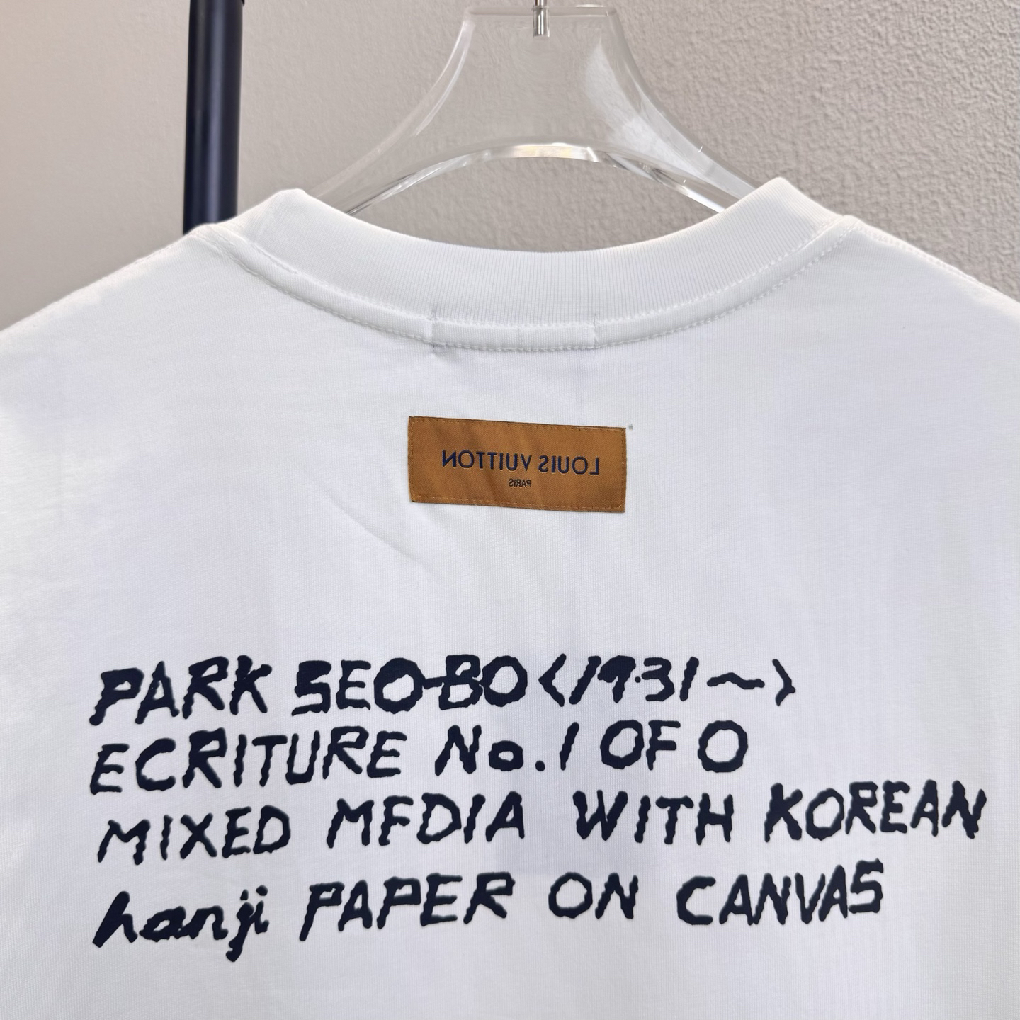 Embroidered printed crew neck T-shirt