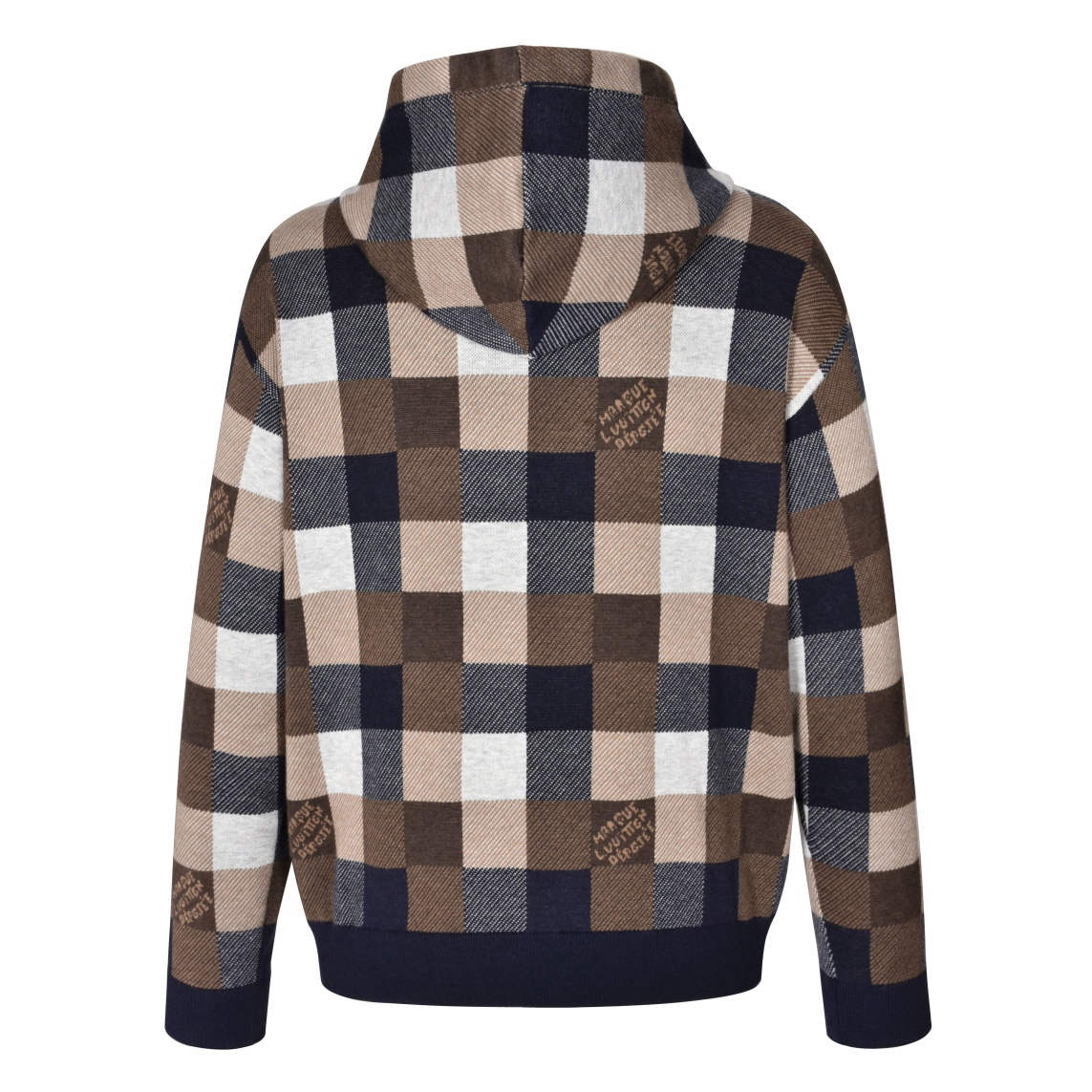 Damier Cashmere and Wool Hoodie
