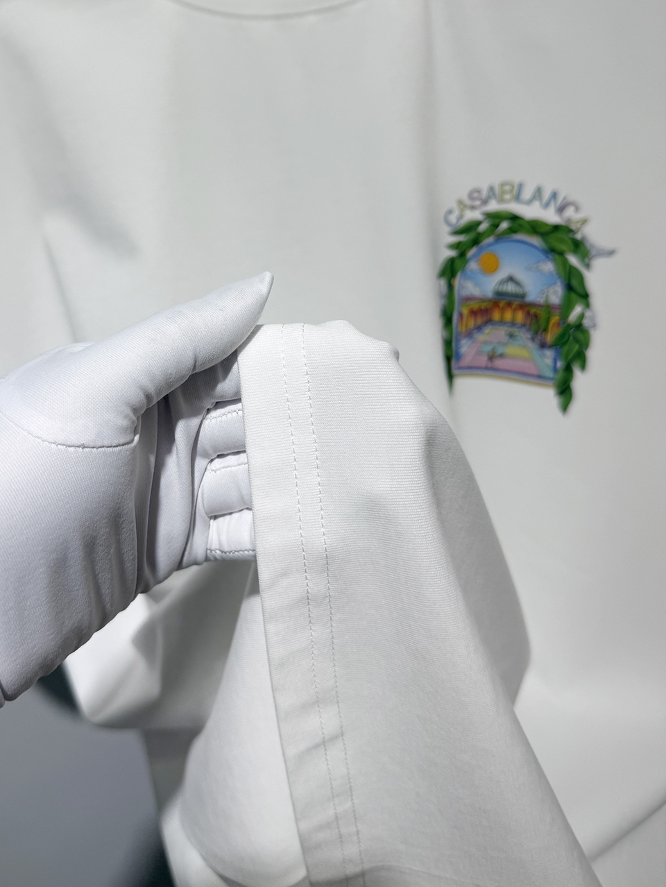 Casablanca Digital printed round neck T-shirt