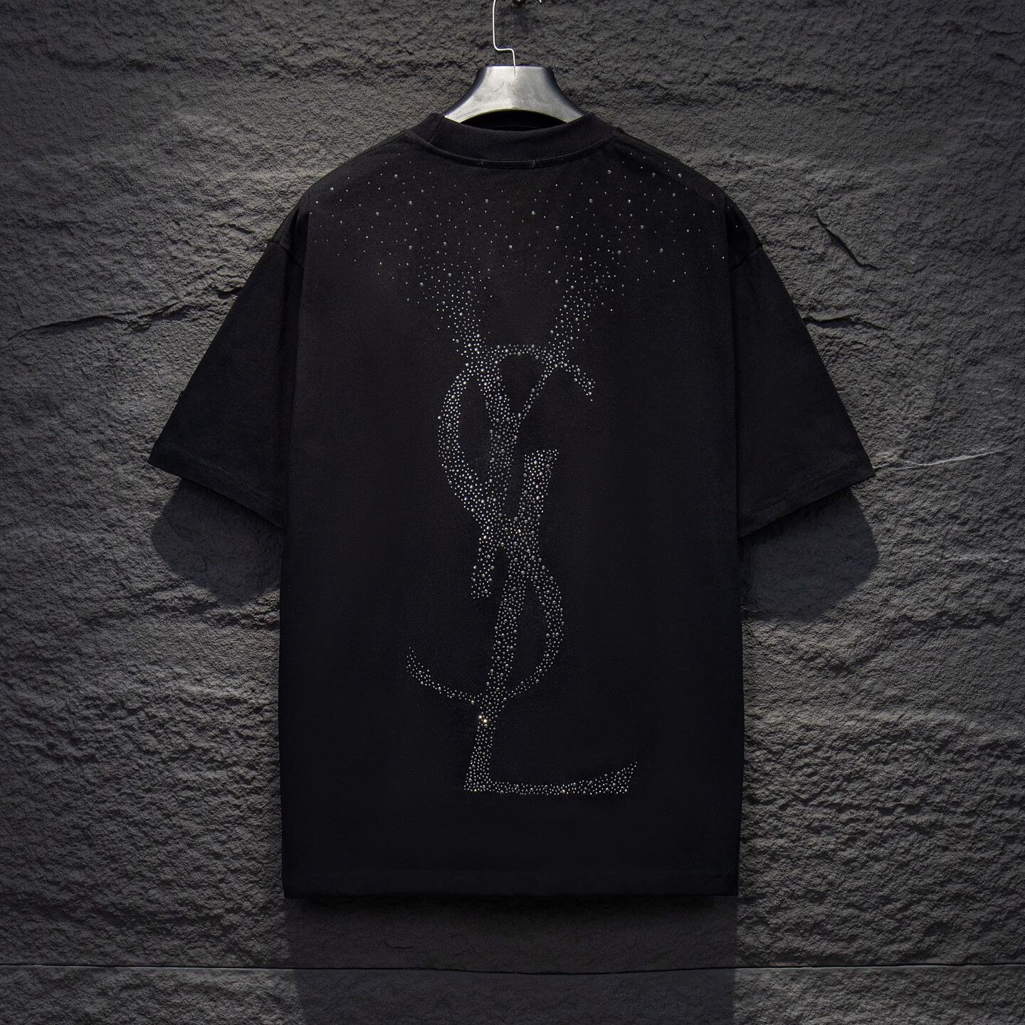 New Diamond-Encrusted Short Sleeves T-shirt