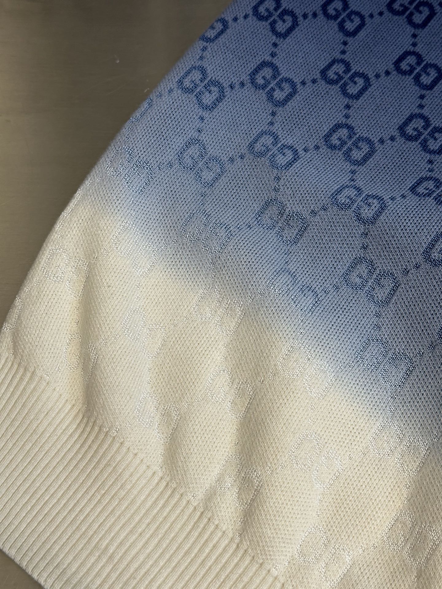 Knitted cotton jacquard lapel Polo