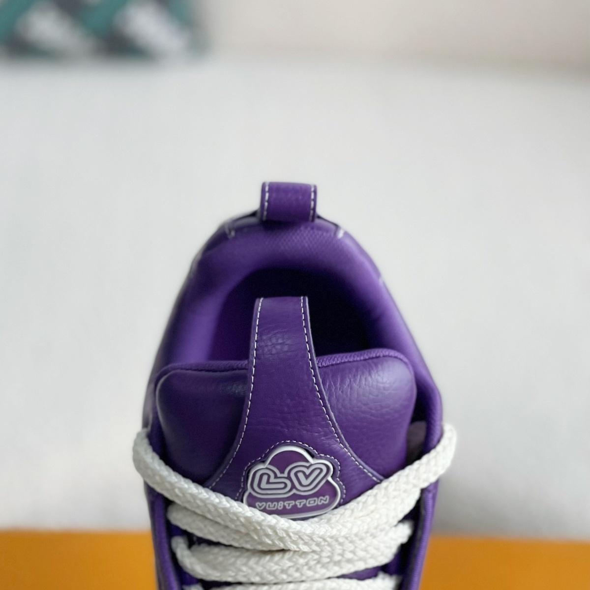 Purple skateboard sneakers